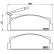 Kit de plaquettes de frein, frein à disque P 23 005 Brembo, Vignette 2