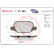 Kit de plaquettes de frein, frein à disque P 23 065 Brembo, Vignette 2