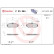 Kit de plaquettes de frein, frein à disque P 23 084 Brembo, Vignette 2