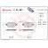 Kit de plaquettes de frein, frein à disque P 23 087 Brembo, Vignette 2