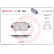 Kit de plaquettes de frein, frein à disque P 23 102 Brembo, Vignette 2