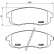 Kit de plaquettes de frein, frein à disque P 23 126 Brembo, Vignette 2