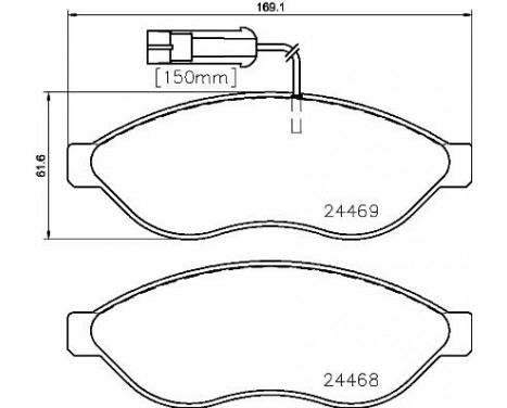 Kit de plaquettes de frein, frein à disque P 23 143 Brembo, Image 2