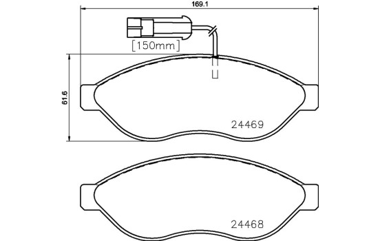 Kit de plaquettes de frein, frein à disque P 23 143 Brembo, Image 2