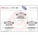 Kit de plaquettes de frein, frein à disque P 23 155 Brembo, Vignette 2