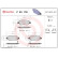 Kit de plaquettes de frein, frein à disque P 23 178 Brembo, Vignette 2