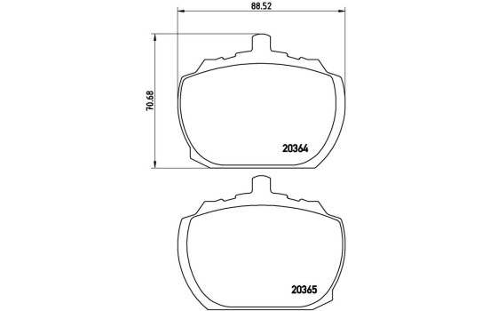 Kit de plaquettes de frein, frein à disque P 24 004 Brembo, Image 2