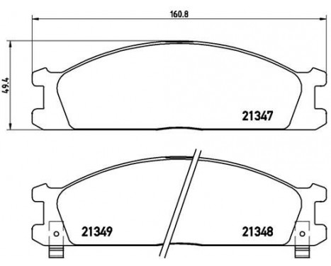 Kit de plaquettes de frein, frein à disque P 24 026 Brembo, Image 2