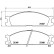 Kit de plaquettes de frein, frein à disque P 24 026 Brembo, Vignette 2