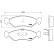 Kit de plaquettes de frein, frein à disque P 24 028 Brembo, Vignette 2