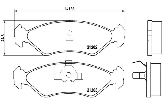 Kit de plaquettes de frein, frein à disque P 24 028 Brembo, Image 2