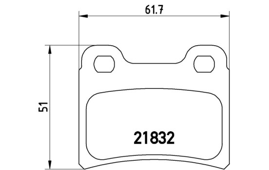 Kit de plaquettes de frein, frein à disque P 24 030 Brembo