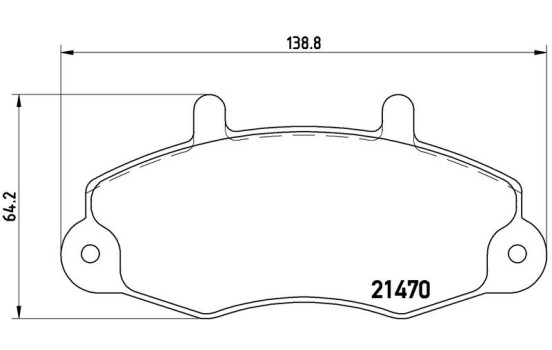 Kit de plaquettes de frein, frein à disque P 24 032 Brembo, Image 2