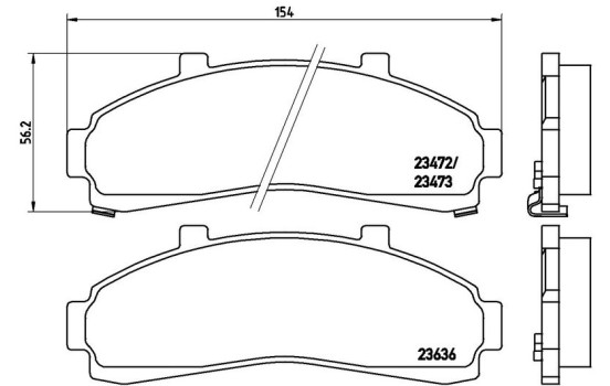 Kit de plaquettes de frein, frein à disque P 24 041 Brembo, Image 2
