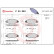 Kit de plaquettes de frein, frein à disque P 24 053 Brembo, Vignette 3