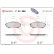 Kit de plaquettes de frein, frein à disque P 24 086 Brembo, Vignette 2