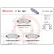 Kit de plaquettes de frein, frein à disque P 24 153 Brembo, Vignette 3