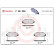 Kit de plaquettes de frein, frein à disque P 28 026 Brembo, Vignette 3