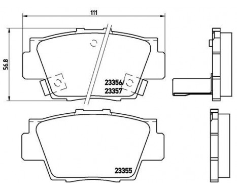 Kit de plaquettes de frein, frein à disque P 28 040 Brembo, Image 2