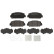 Kit de plaquettes de frein, frein à disque P 28 098 Brembo