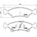 Kit de plaquettes de frein, frein à disque P 30 009 Brembo, Vignette 2