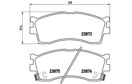Kit de plaquettes de frein, frein à disque P 30 016 Brembo, Image 2