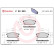 Kit de plaquettes de frein, frein à disque P 30 023 Brembo, Vignette 2