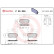 Kit de plaquettes de frein, frein à disque P 30 035 Brembo, Vignette 2