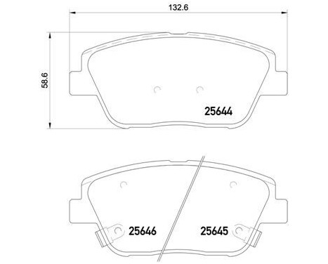 Kit de plaquettes de frein, frein à disque P 30 066 Brembo, Image 2