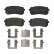 Kit de plaquettes de frein, frein à disque P 30 080 Brembo