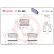 Kit de plaquettes de frein, frein à disque P 30 080 Brembo, Vignette 2