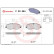 Kit de plaquettes de frein, frein à disque P 30 084 Brembo