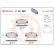 Kit de plaquettes de frein, frein à disque P 30 089 Brembo, Vignette 3
