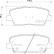 Kit de plaquettes de frein, frein à disque P 30 104 Brembo