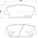 Kit de plaquettes de frein, frein à disque P 30 105 Brembo
