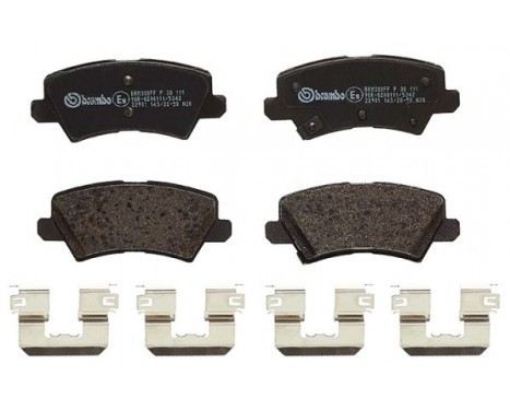 Kit de plaquettes de frein, frein à disque P 30 111 Brembo