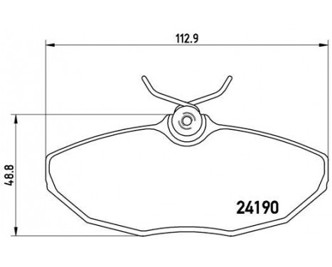 Kit de plaquettes de frein, frein à disque P 36 015 Brembo, Image 2