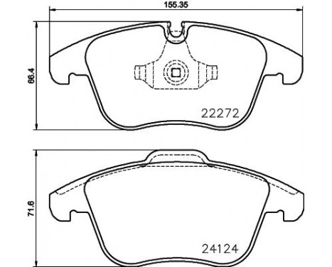 Kit de plaquettes de frein, frein à disque P 36 030 Brembo, Image 2