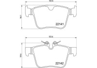 Kit de plaquettes de frein, frein à disque P 36 037 Brembo