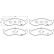 Kit de plaquettes de frein, frein à disque P 37 004 Brembo, Vignette 2
