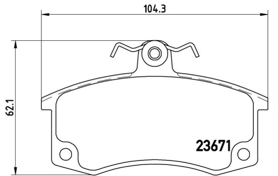 Kit de plaquettes de frein, frein à disque P 41 004 Brembo, Image 2