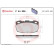 Kit de plaquettes de frein, frein à disque P 44 005 Brembo, Vignette 2