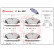 Kit de plaquettes de frein, frein à disque P 44 022 Brembo, Vignette 3