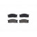 Kit de plaquettes de frein, frein à disque P 49 010 Brembo