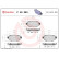 Kit de plaquettes de frein, frein à disque P 49 063 Brembo