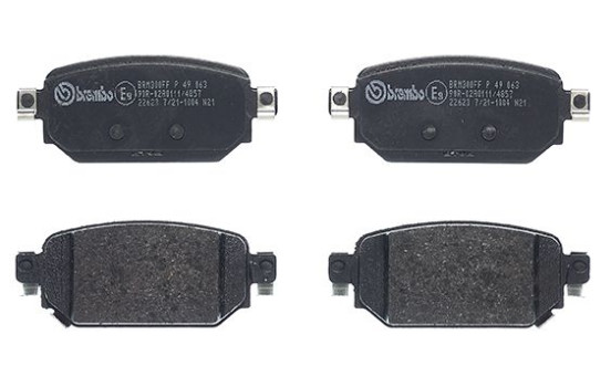 Kit de plaquettes de frein, frein à disque P 49 063 Brembo, Image 2