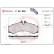 Kit de plaquettes de frein, frein à disque P 50 028 Brembo, Vignette 2