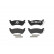 Kit de plaquettes de frein, frein à disque P 50 040 Brembo