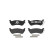 Kit de plaquettes de frein, frein à disque P 50 040 Brembo, Vignette 2