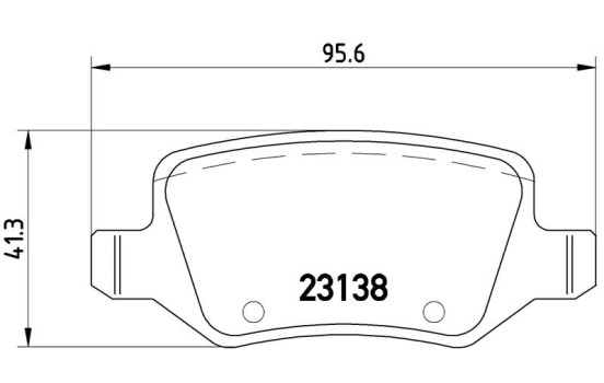 Kit de plaquettes de frein, frein à disque P 50 058 Brembo, Image 2